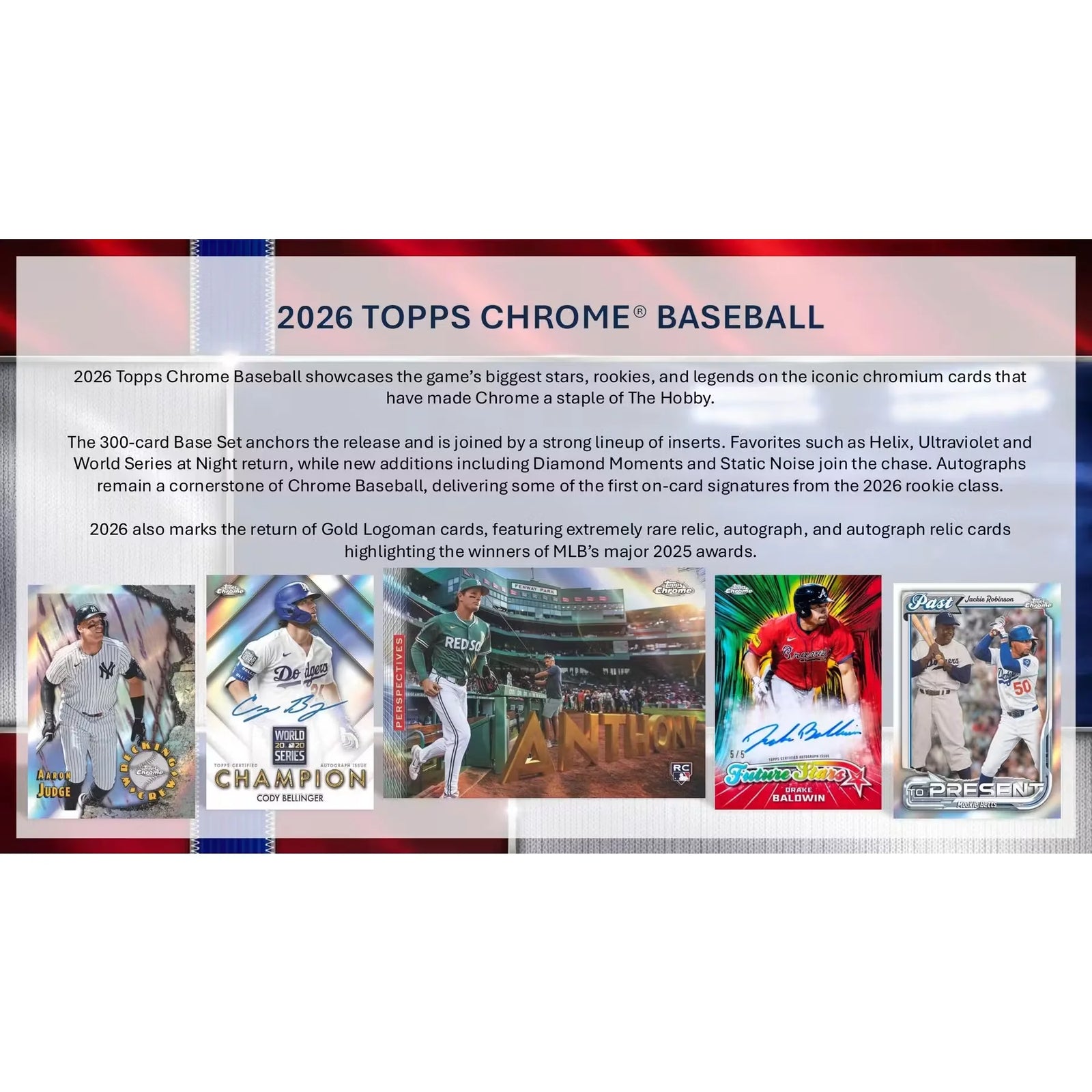 2026 Topps Chrome Baseball Delight 6-Box Case | Presell (Ships Sealed Only)