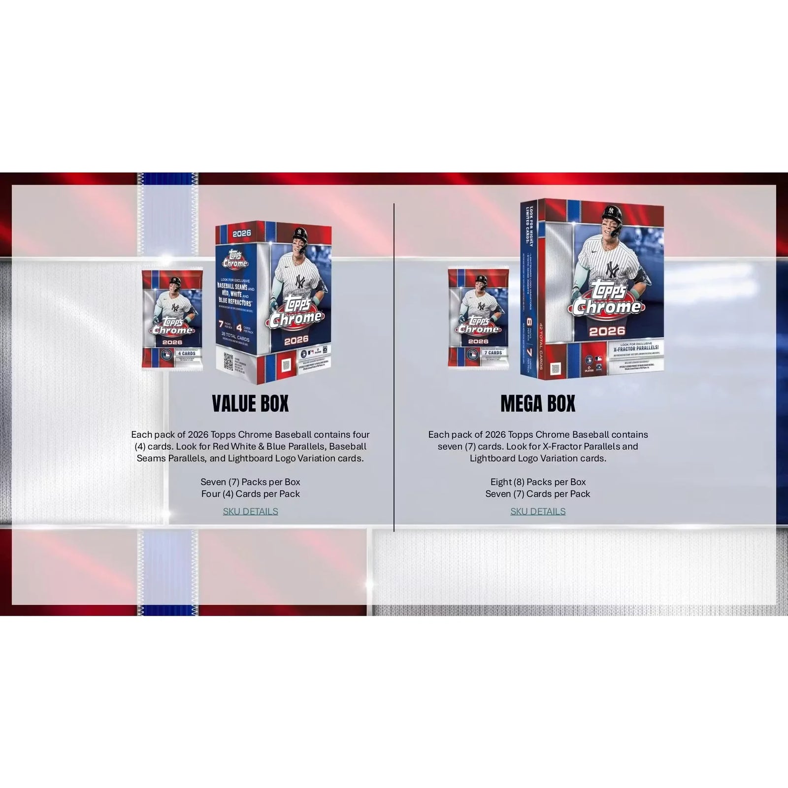 2026 Topps Chrome Baseball Delight 6-Box Case | Presell (Ships Sealed Only)