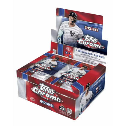 2026 Topps Chrome Baseball Hobby Jumbo 8-Box Case | Presell (Ships Sealed Only)