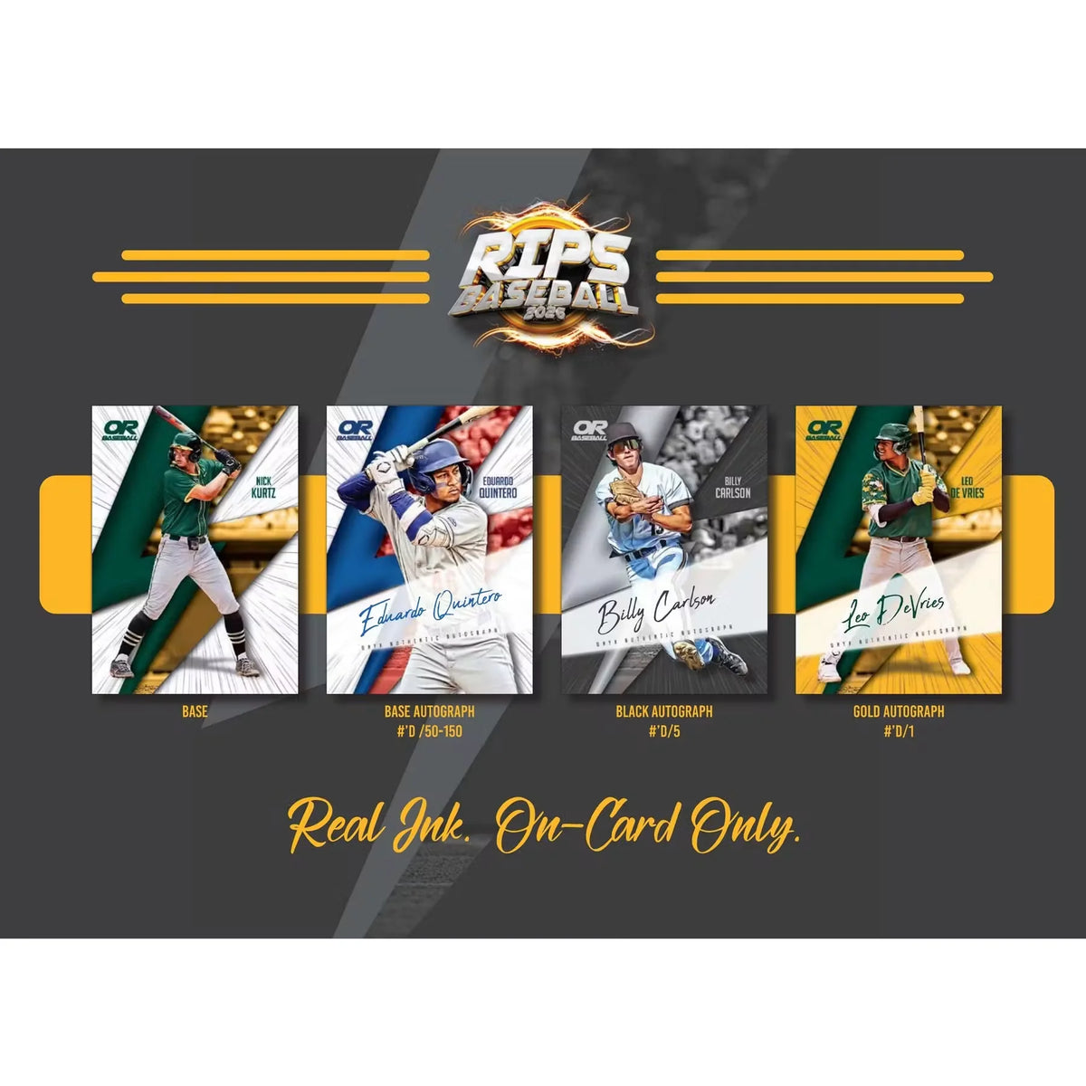 2026 Onyx Rips Baseball Hobby 4-Box Case | Presell