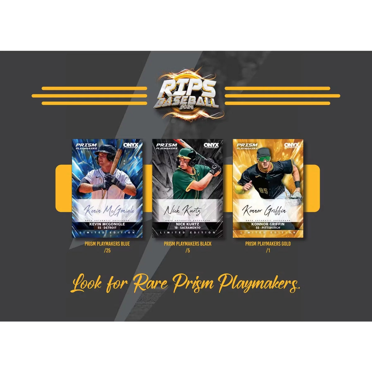 2026 Onyx Rips Baseball Hobby 4-Box Case | Presell