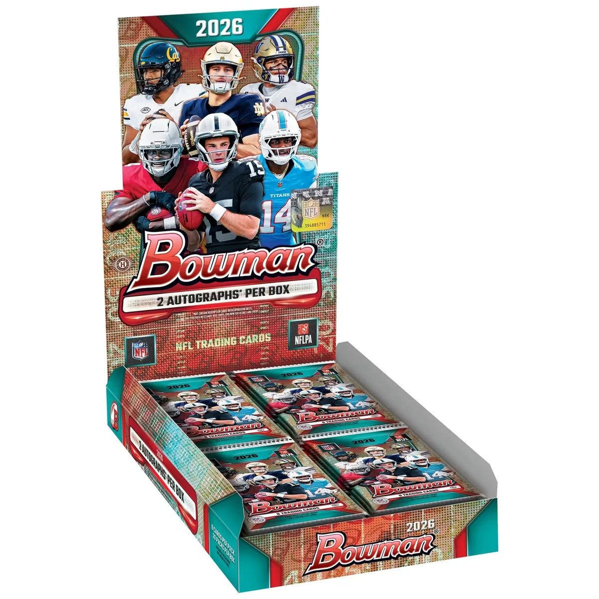 2026 Bowman Football Hobby 12-Box Case | Presell (Ships Sealed Only) | P4298177