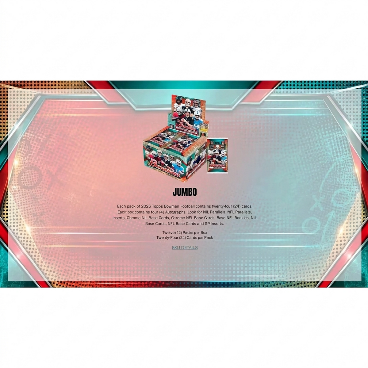 2026 Bowman Football Hobby 12-Box Case | Presell (Ships Sealed Only) | P4298177