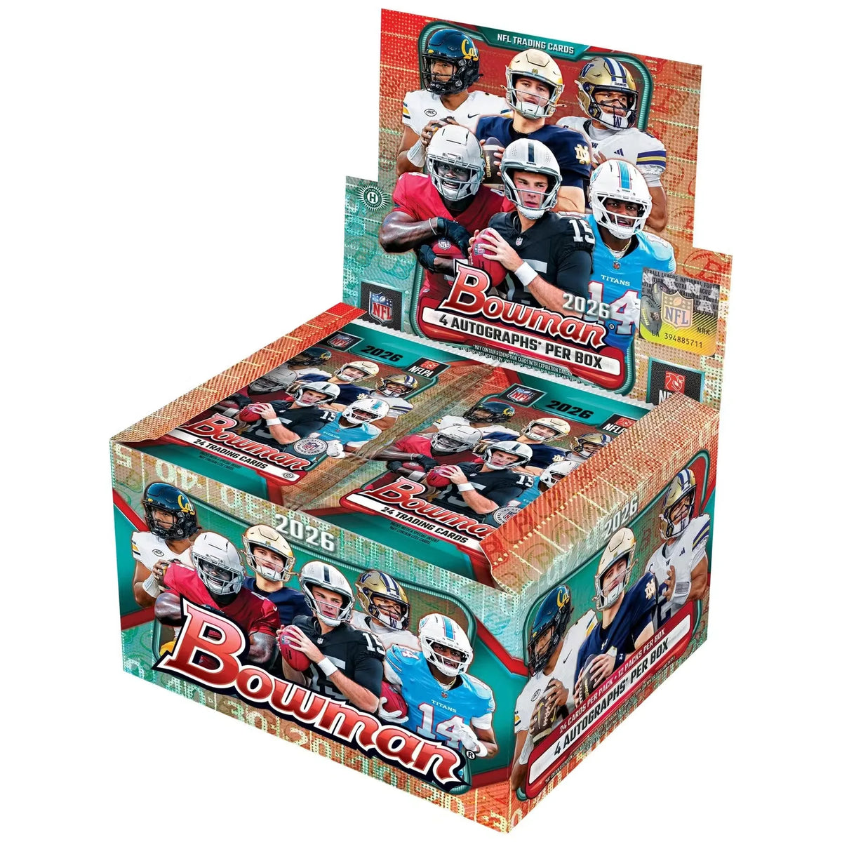 2026 Bowman Football Hobby Jumbo 8-Box Case | Presell (Ships Sealed Only) | P4298178