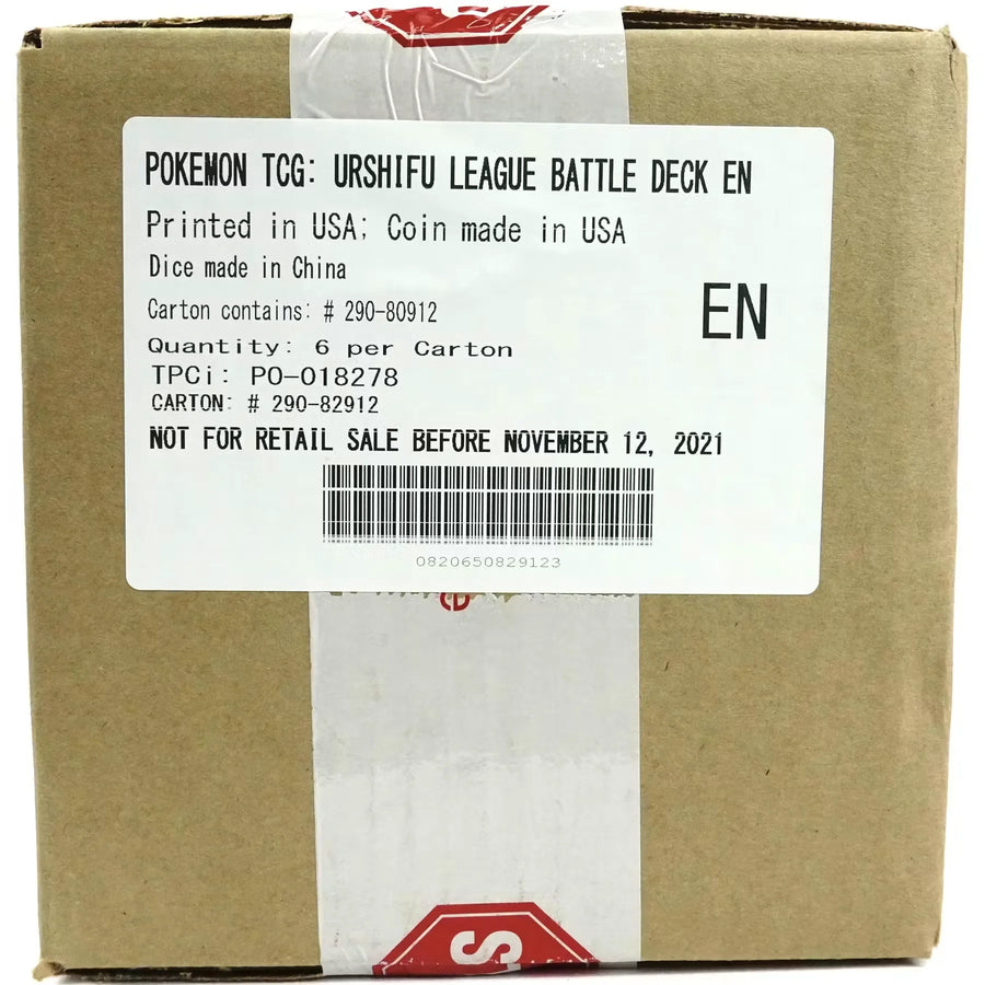Pokemon Urshifu VMAX League Battle 6-Deck Case | Sealed (Ships Sealed Only) | P5177141
