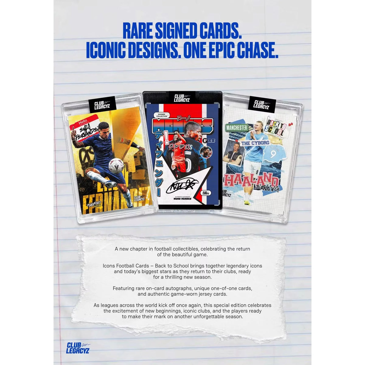 2026 Club Legacyz Icons Back to School Fifth Edition Soccer Hobby 10-Box Case | P5178288