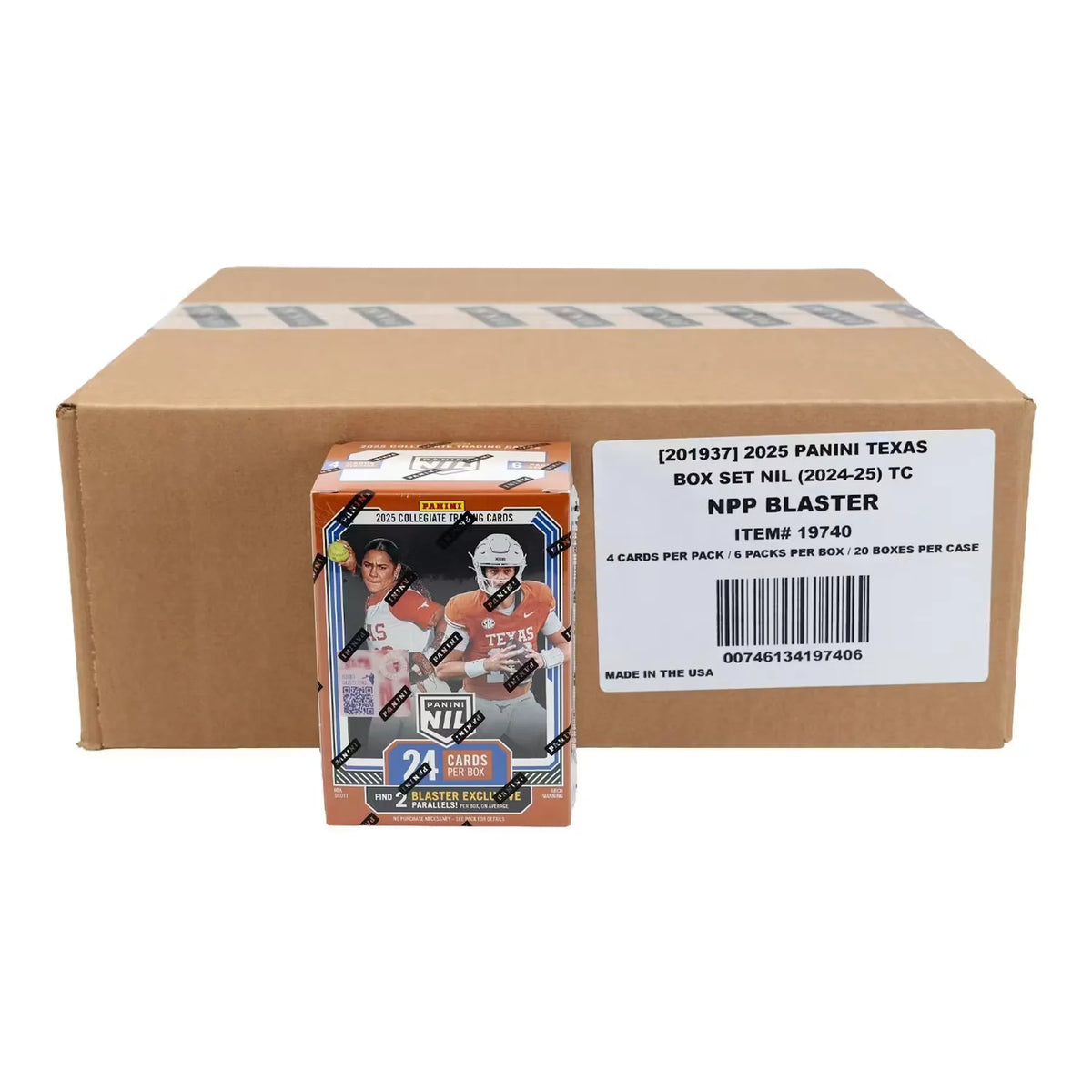2025 Panini NIL Texas Longhorns Blaster 20-Box Case (Ships Sealed Only) | P5178906
