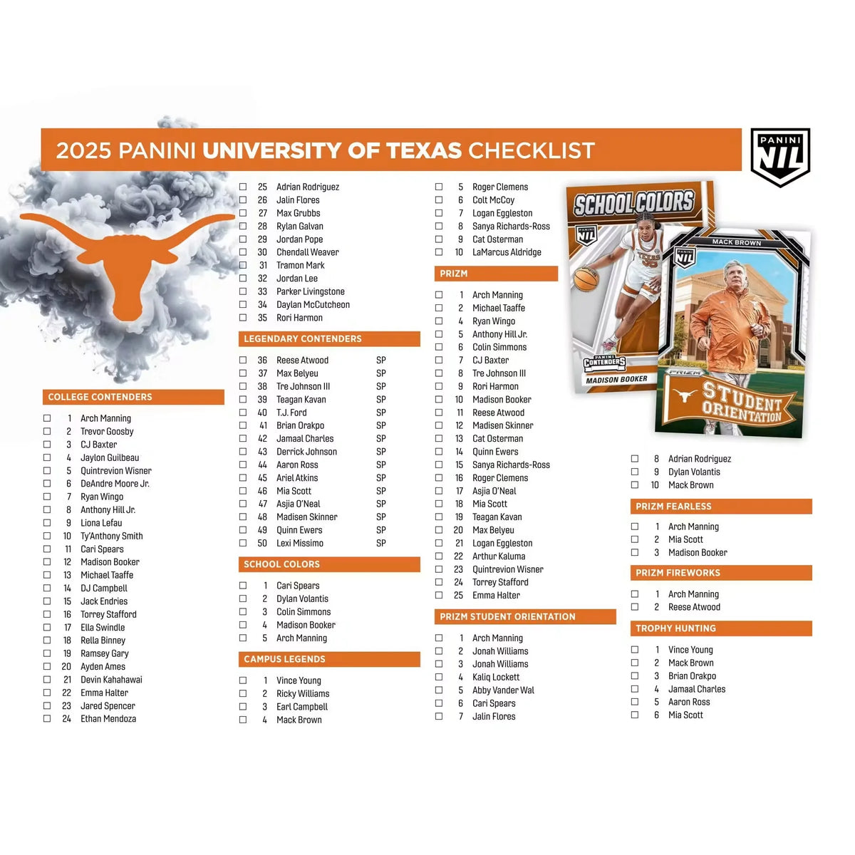 2025 Panini NIL Texas Longhorns Blaster 20-Box Case (Ships Sealed Only) | P5178906