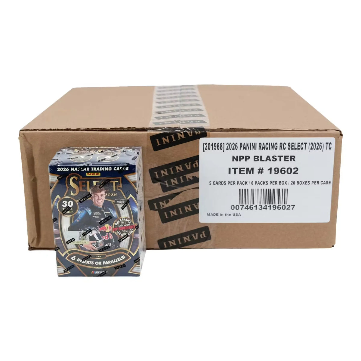 2026 Panini Select NASCAR Racing Blaster 20-Box Case (Ships Sealed Only) - D | P5179124