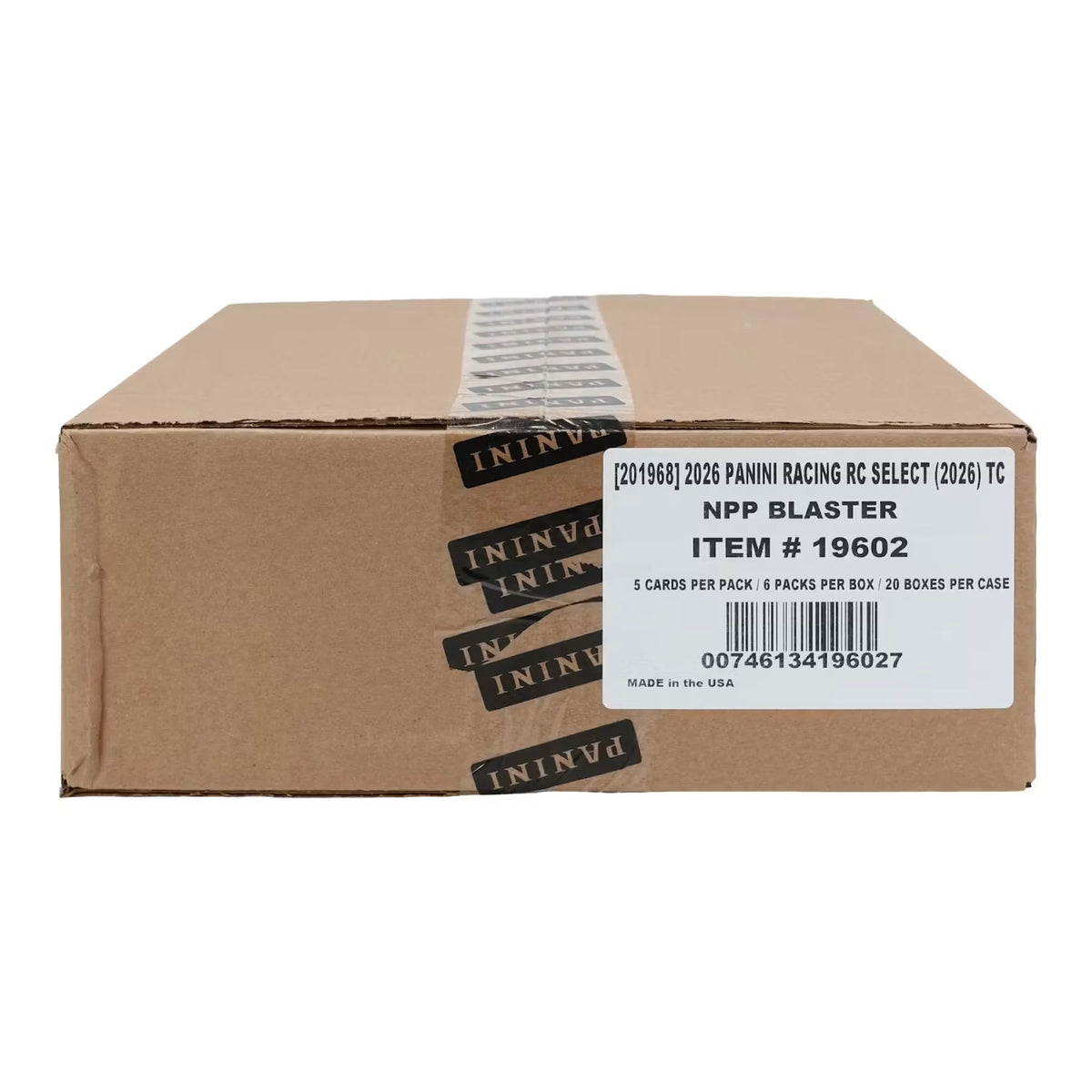 2026 Panini Select NASCAR Racing Blaster 20-Box Case (Ships Sealed Only) - D | P5179124