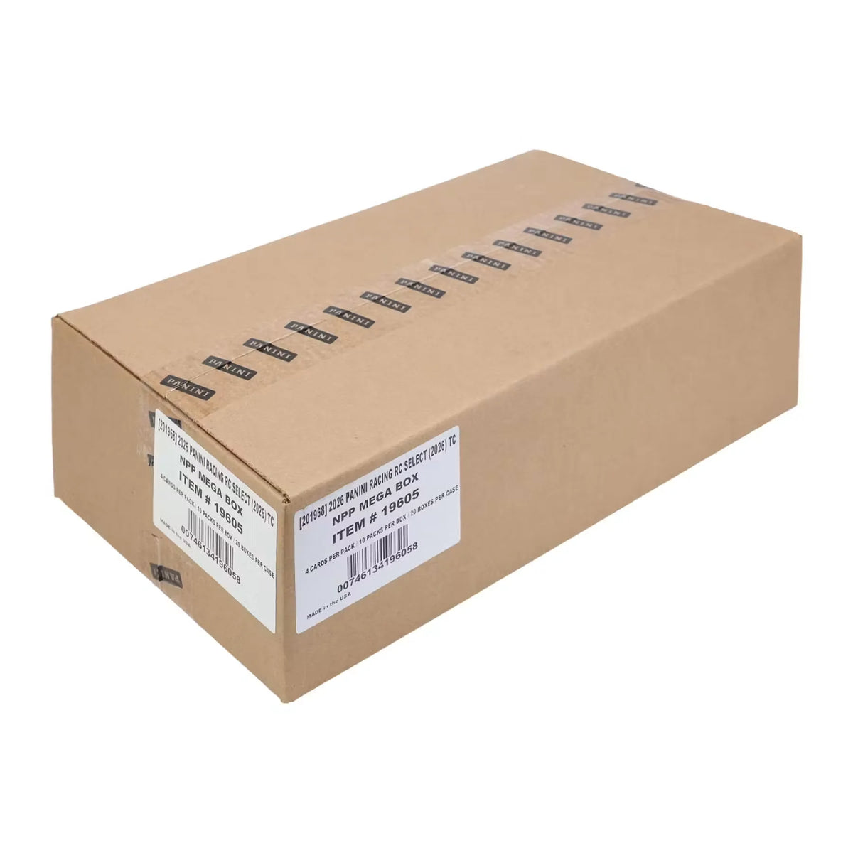 2026 Panini Select NASCAR Racing Mega 20-Box Case (Ships Sealed Only) - D | P5179126