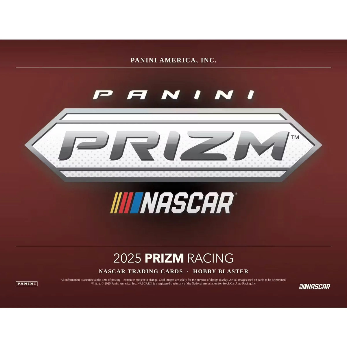 2025 Panini Prizm NASCAR Racing Blaster 20-Box Case (Ships Sealed Only) - D | P5179131