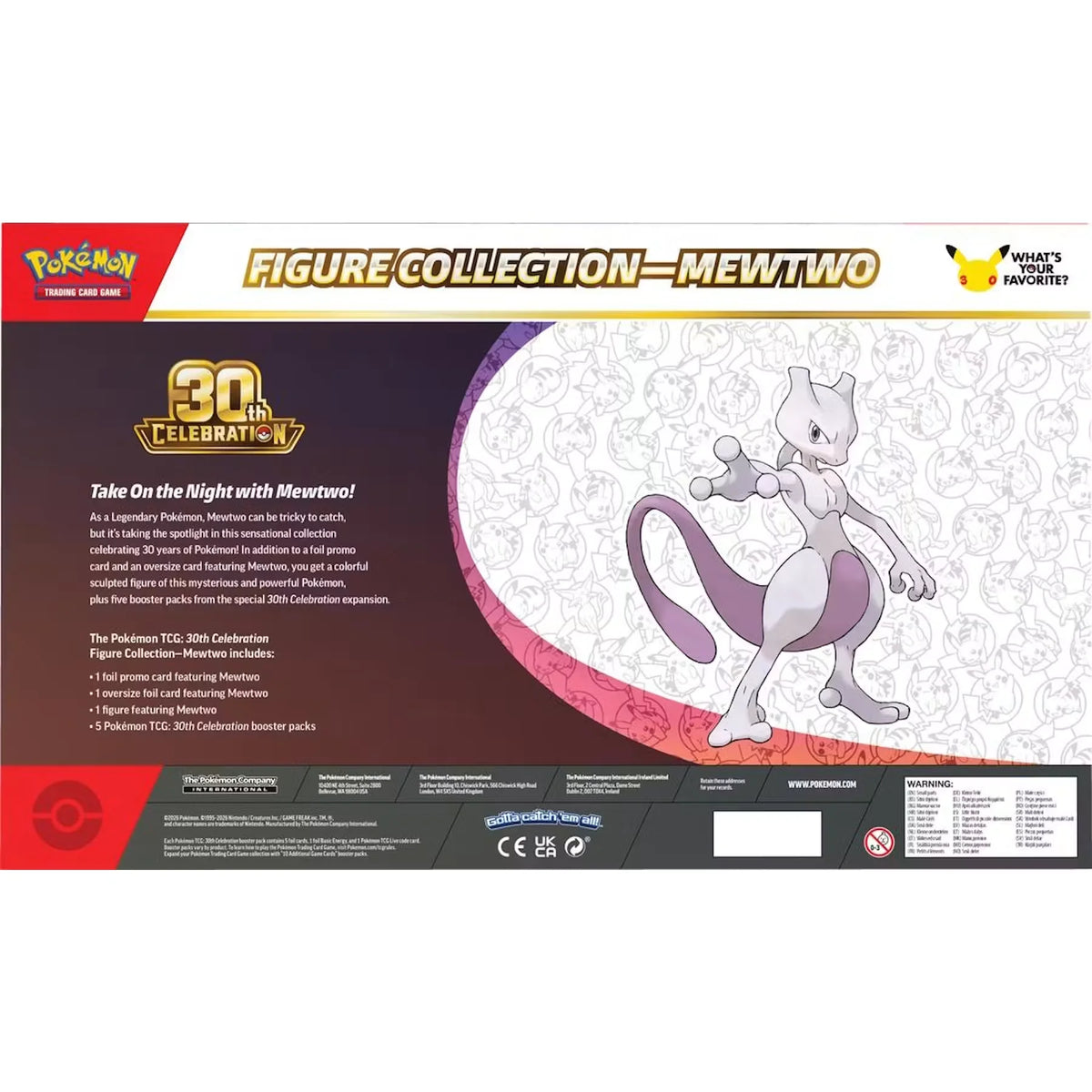 Pokemon 30th Celebration Figure Collection 6-Box Case (Presell) - D | P5181058