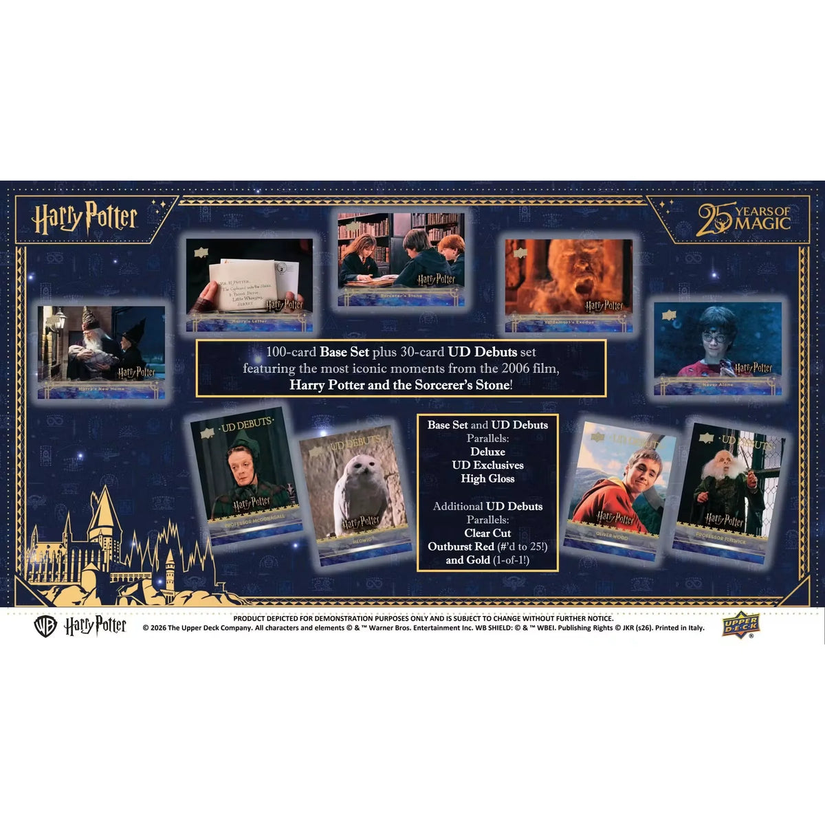2026 Upper Deck Harry Potter and the Sorcerer's Stone 25th Anniversary Hobby | P5181674