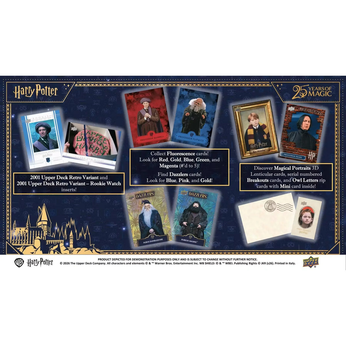 2026 Upper Deck Harry Potter and the Sorcerer's Stone 25th Anniversary Hobby | P5181674