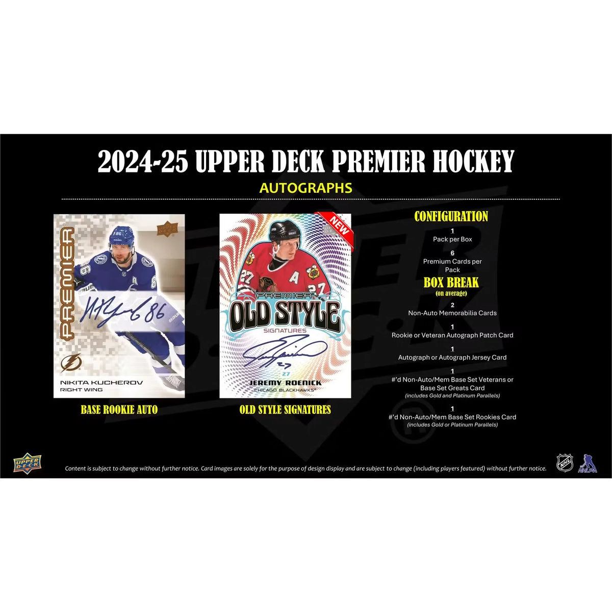 2024-25 Upper Deck Premier Hockey Hobby 10-Box Case (Ships Sealed Only) | P5182051