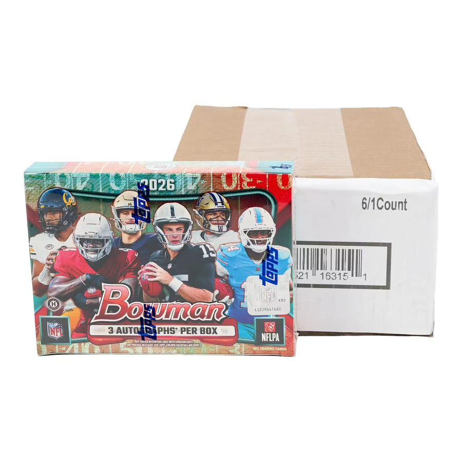 2026 Bowman Football Delight 6-Box Case | Presell (Ships Sealed Only) | P5294451