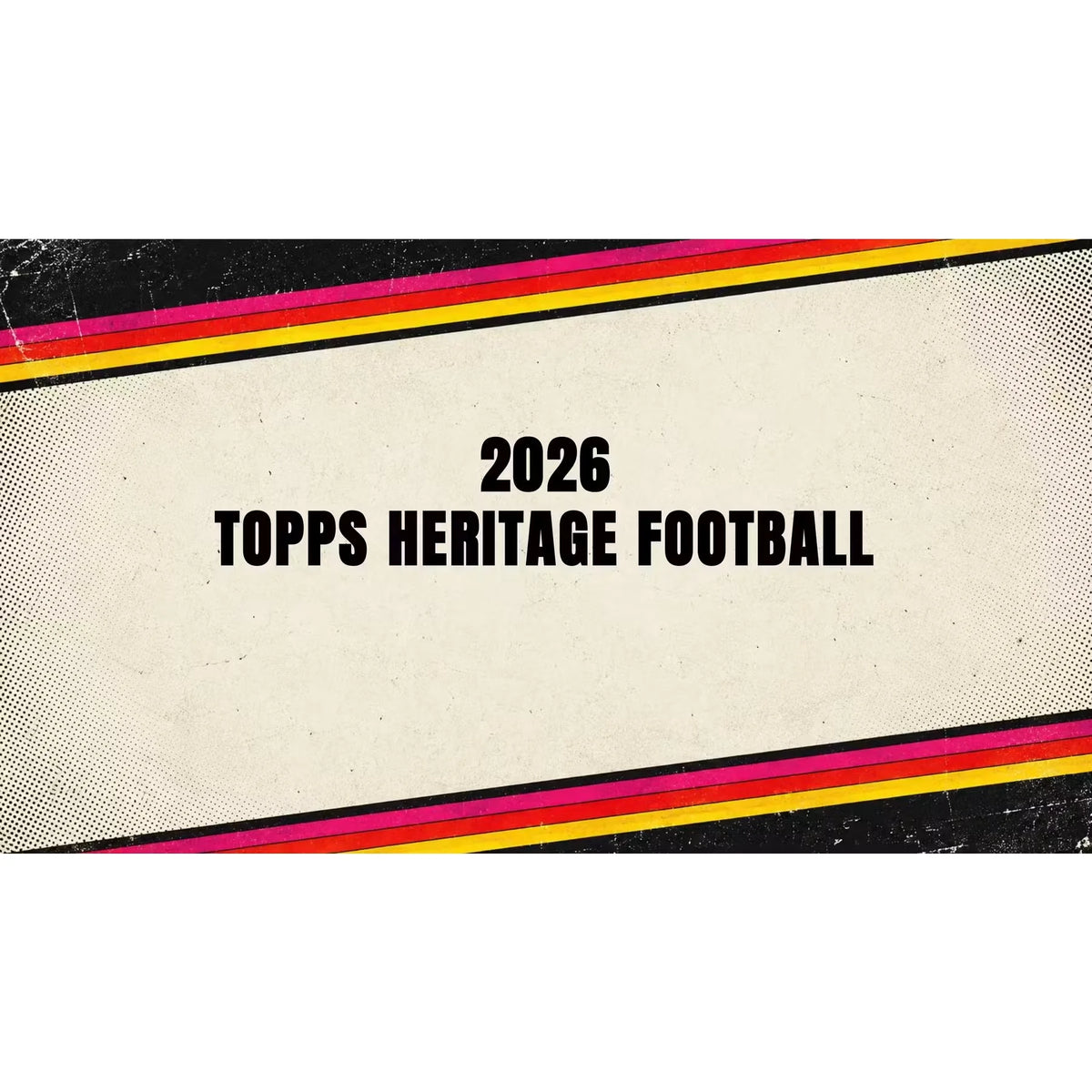2026 Topps Heritage Football Hobby 12-Box Case | Presell (Ships Sealed Only) | P5294475