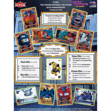 2026 Upper Deck Fleer Transformers 40th Anniversary Blaster Case | 20-Box | P5297854