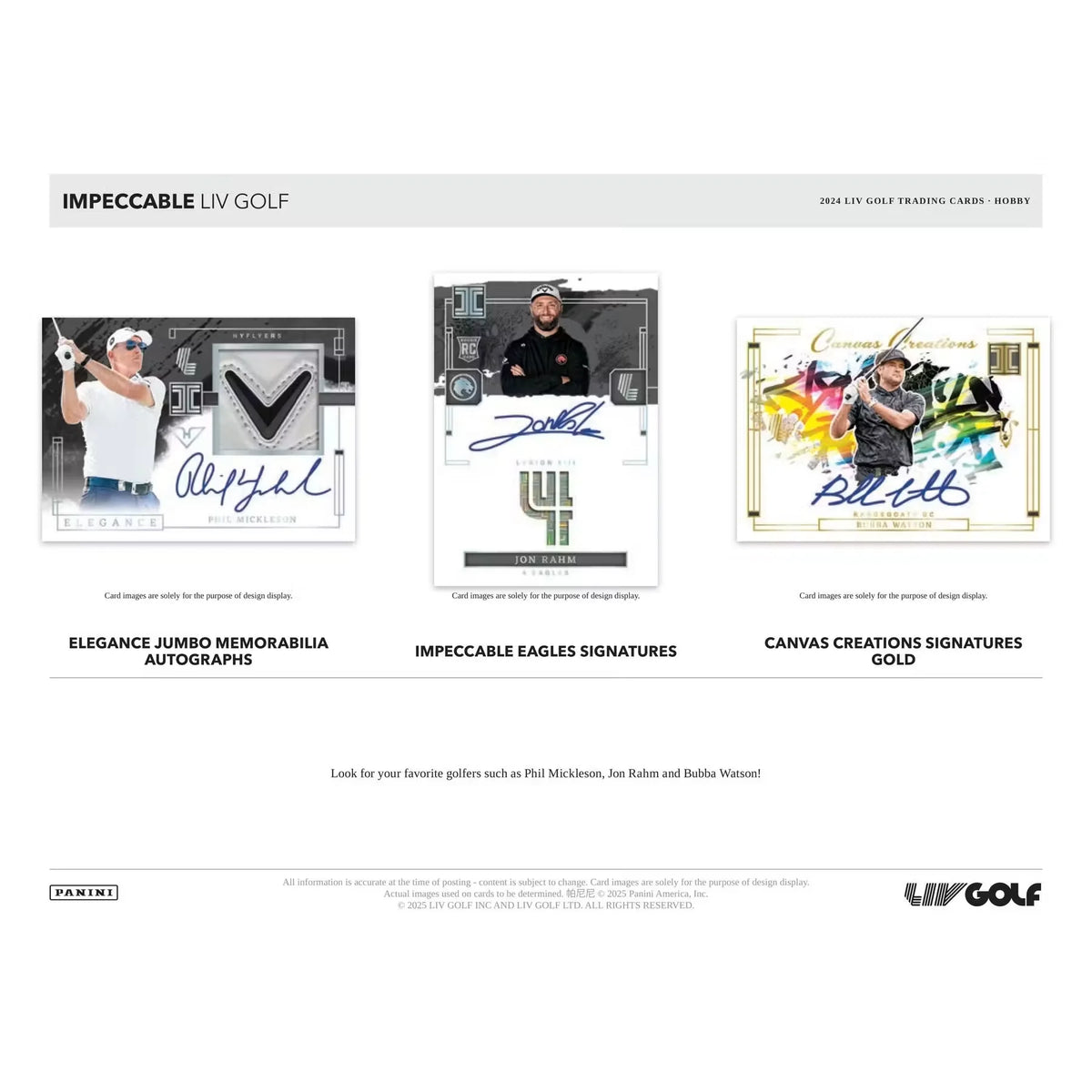 2024 Panini Impeccable LIV Golf Hobby 3-Box Case (Ships Sealed Only) | P5357360