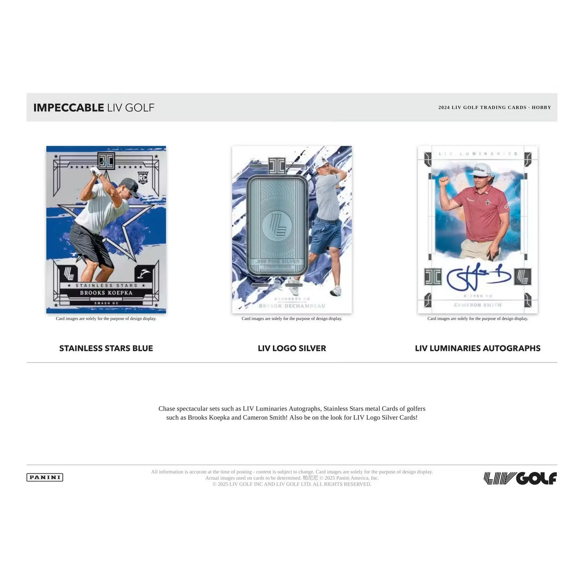 2024 Panini Impeccable LIV Golf Hobby 3-Box Case (Ships Sealed Only) | P5357360