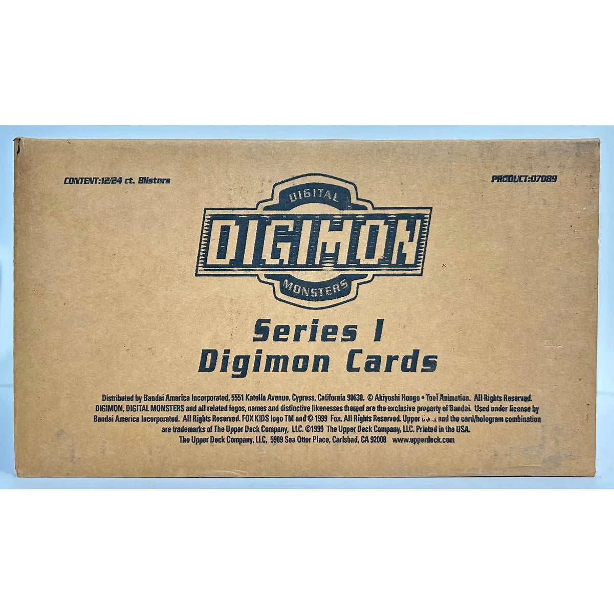 Digimon Series 1 Hobby Case | 12 Boxes/24 Packs Each #07089 | P5405987