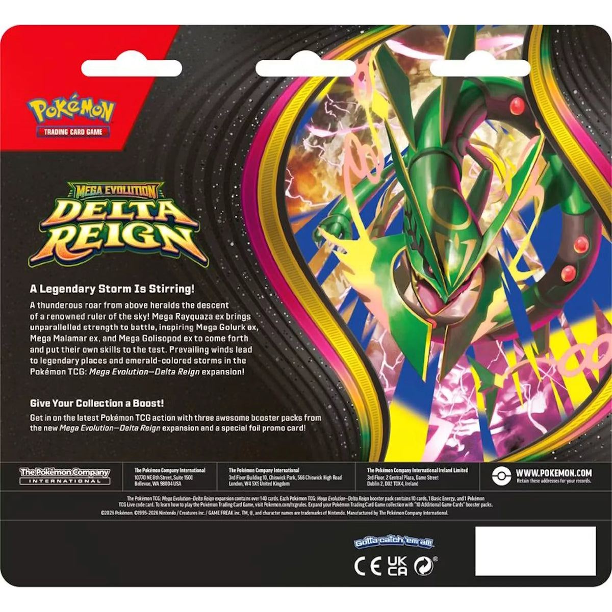 Pokemon TCG Delta Reign 3-Pack Blister Case | 24 Count Sealed | P5539991