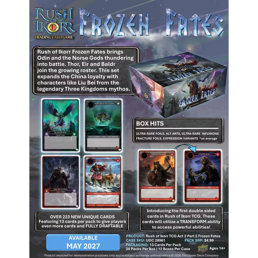Rush of Ikorr TCG Frozen Fates Booster 12-Box Case | Presell | P5540018