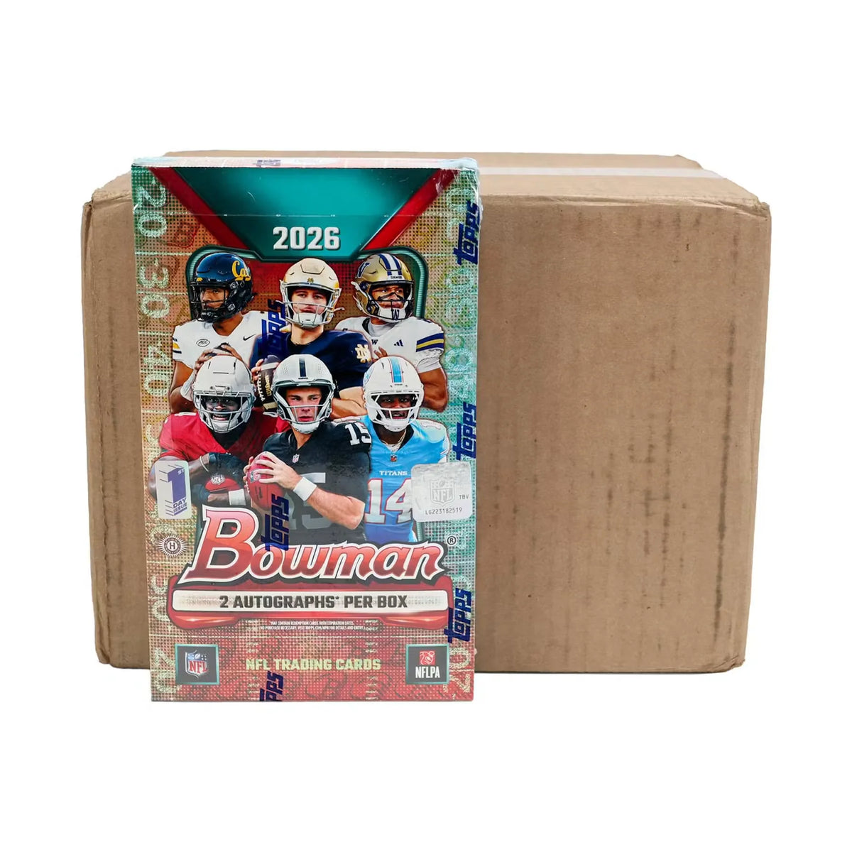 2026 Bowman Football First Day Issue Hobby 12-Box Case (Ships Sealed Only) | P5594928