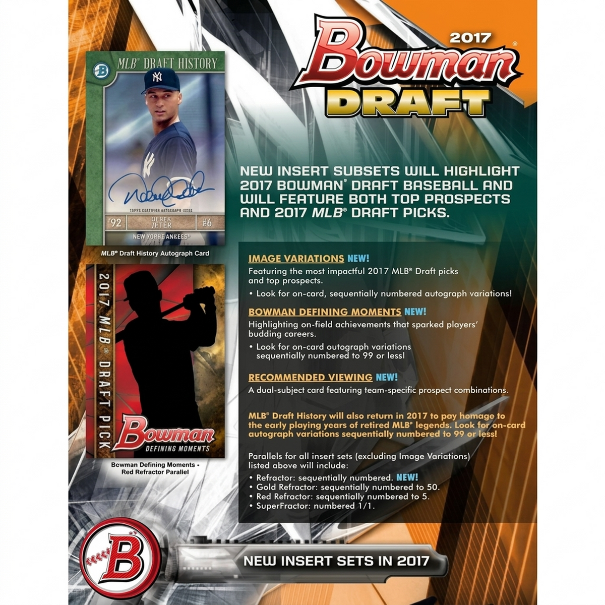 2017 Bowman Draft Baseball Hobby Jumbo 8-Box Case (Ships Sealed Only) - D | P6052937