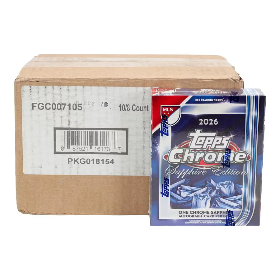 2026 Topps Chrome MLS Soccer Sapphire Edition 10-Box Case | Presell | P6053944