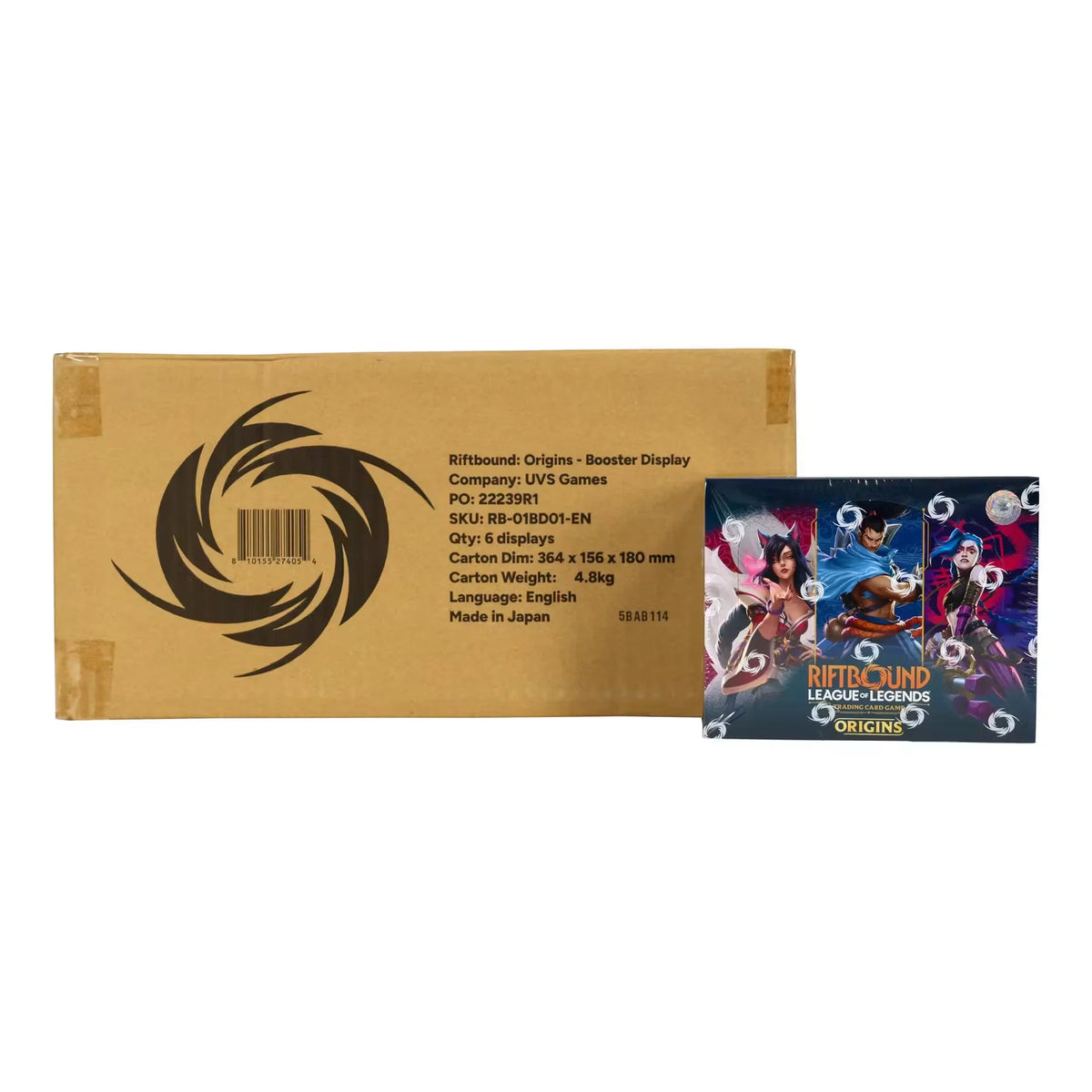 Riftbound League of Legends Origins Booster 6-Box Case | 1st Print | P6056456
