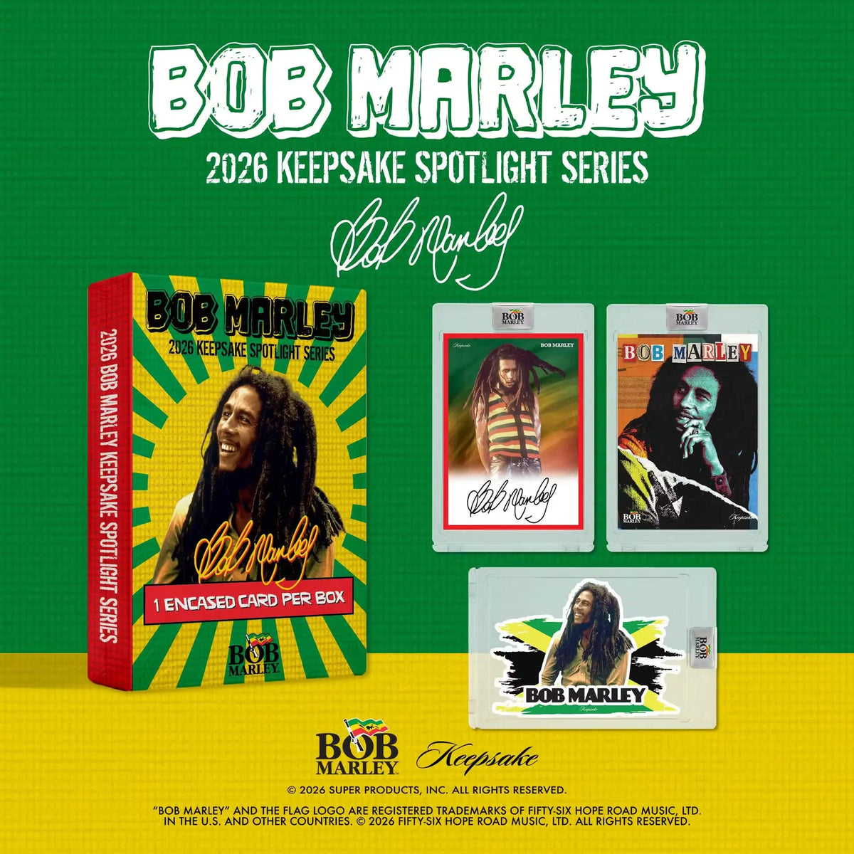 2026 Keepsake Bob Marley Spotlight Series Hobby 25-Box Case | Presell | P6057124