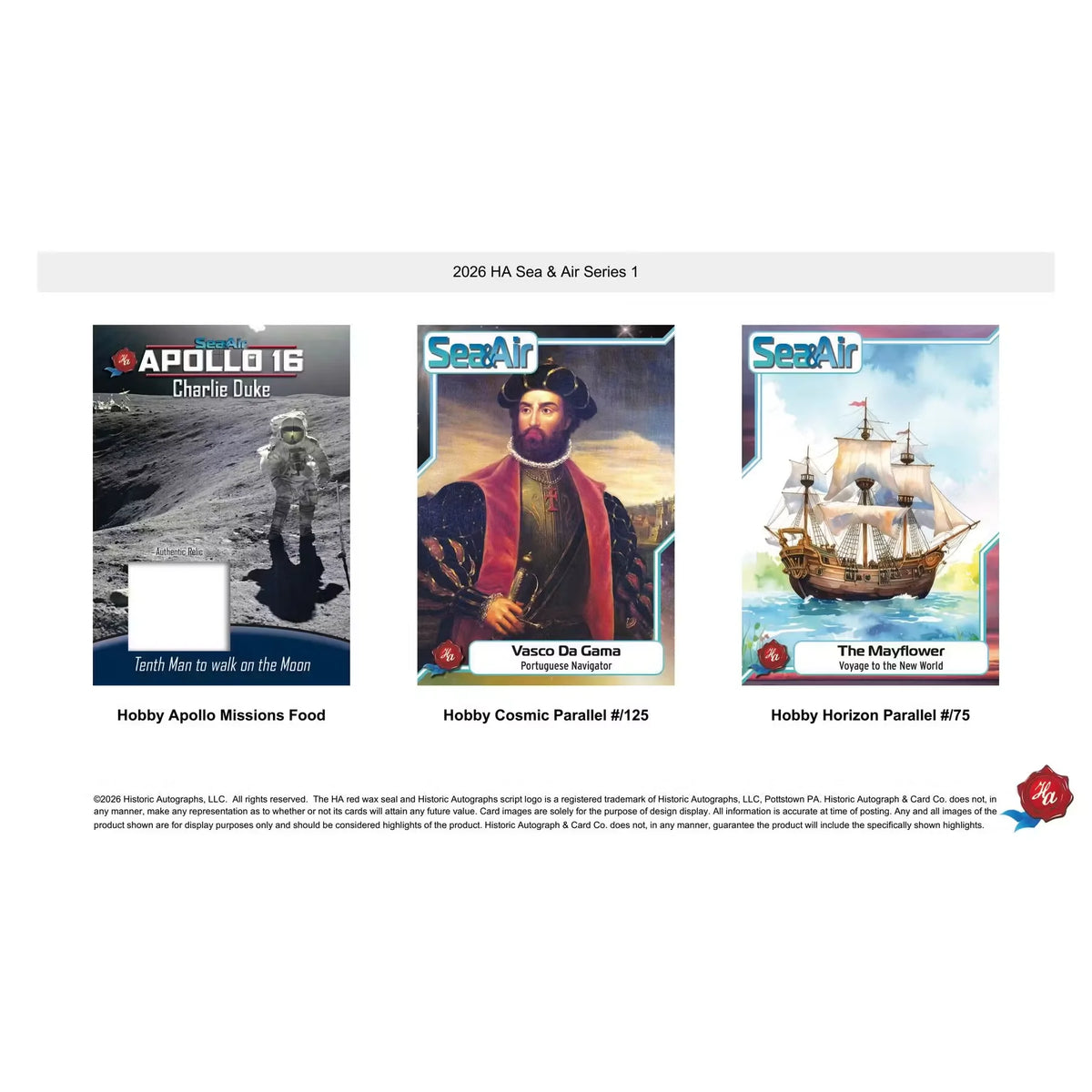 2026 Historic Autographs Sea & Air Series 1 Hobby 20-Box Case | Presell | P6057145