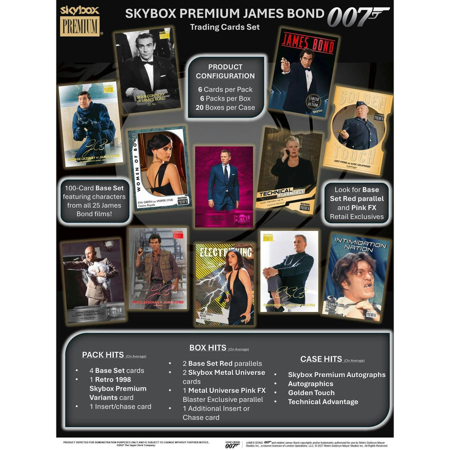 2026 Upper Deck Skybox Premium James Bond Blaster 20-Box Case | Presell | P6057148