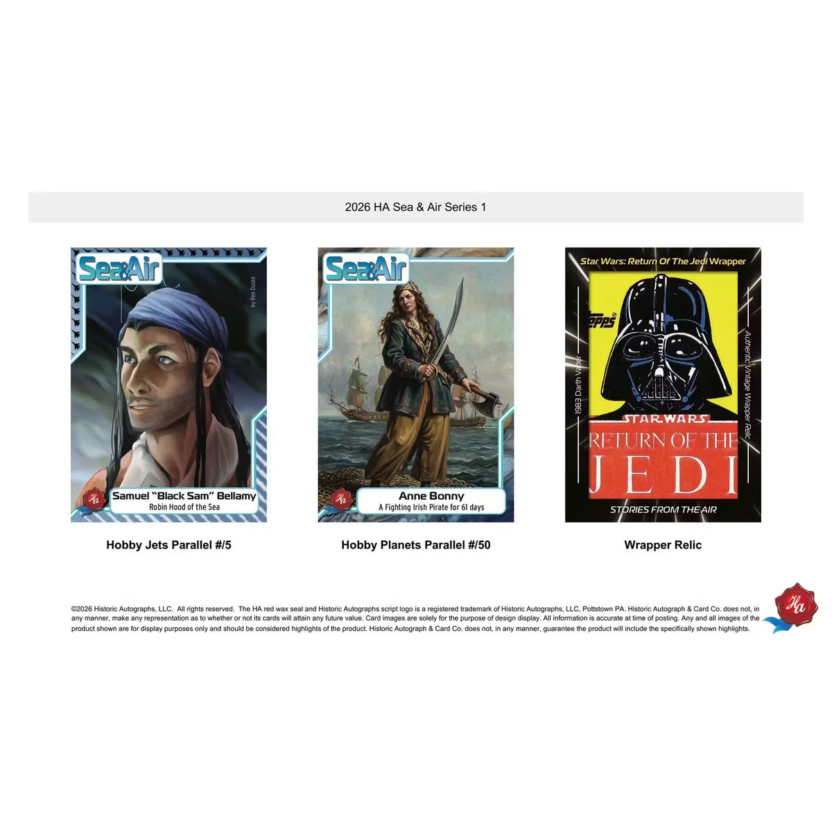 2026 Historic Autographs Sea & Air Series 1 Blaster 24-Box Case | Presell | P6057183
