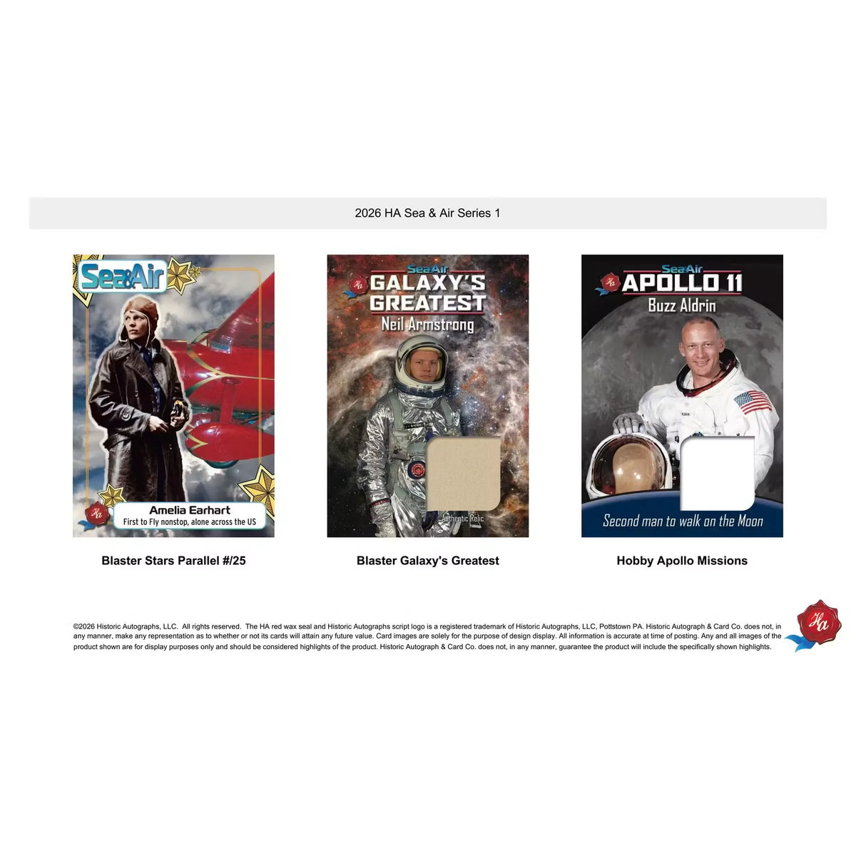 2026 Historic Autographs Sea & Air Series 1 Blaster 24-Box Case | Presell | P6057183