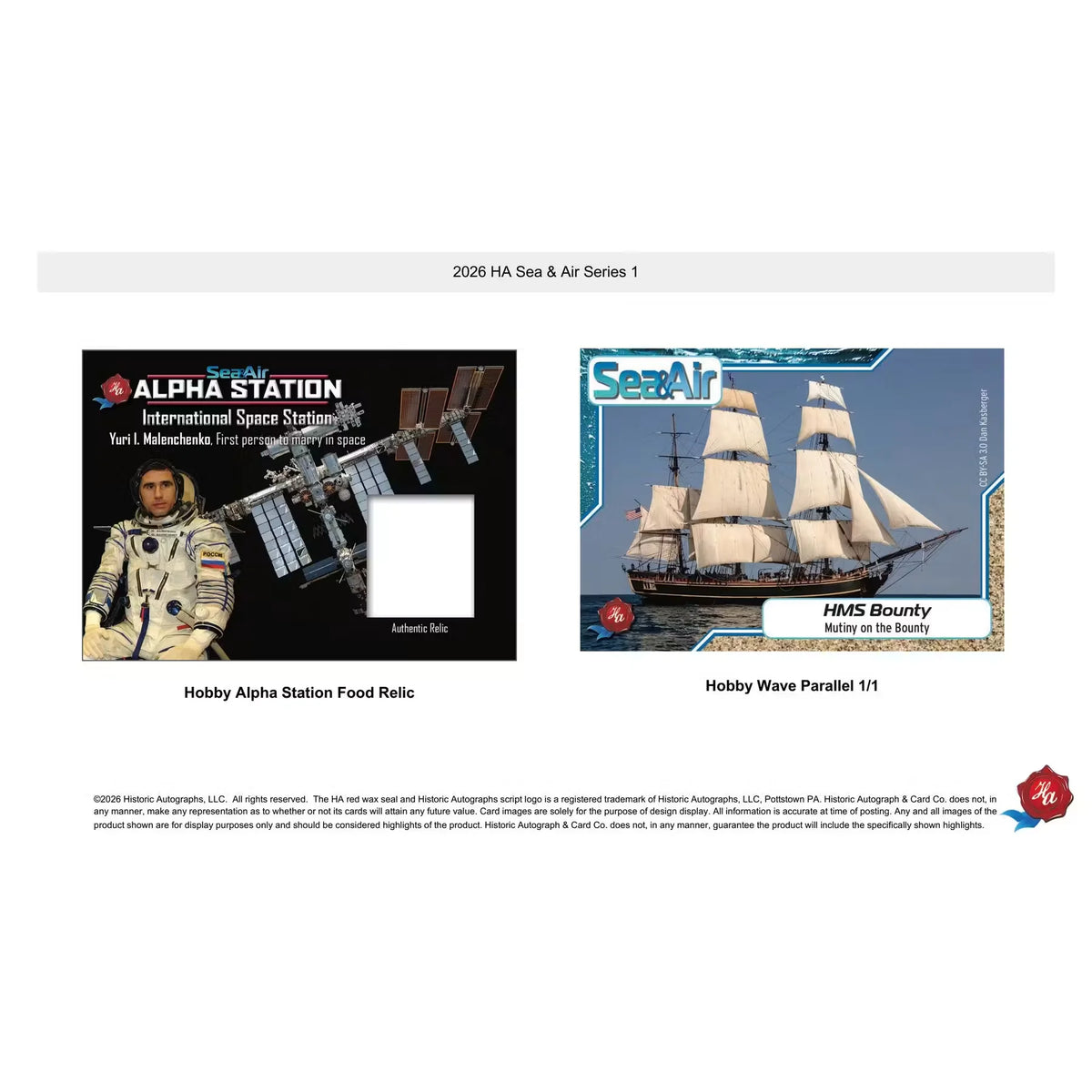 2026 Historic Autographs Sea & Air Series 1 Blaster 24-Box Case | Presell | P6057183