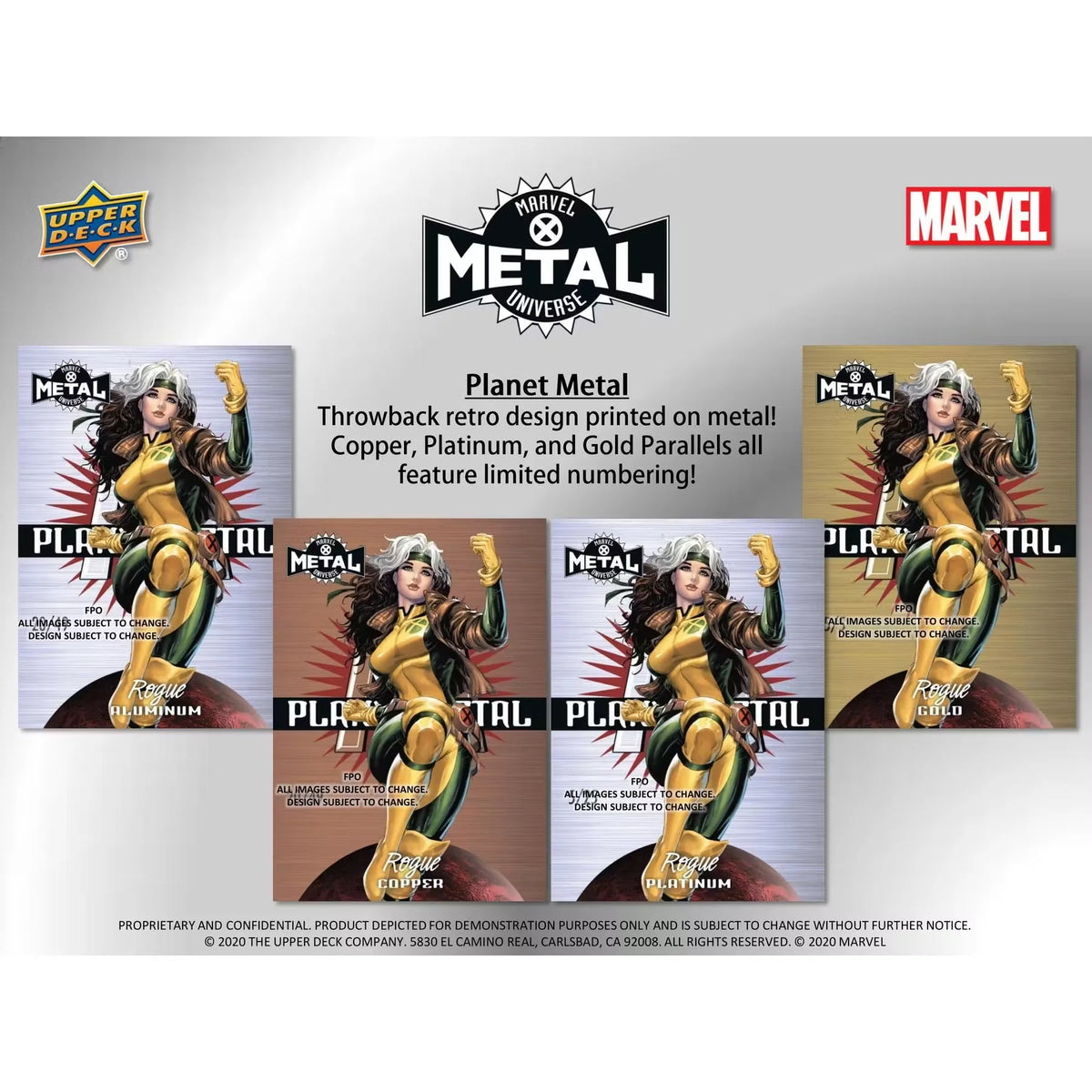 2021 Upper Deck Marvel X-Men Metal Universe Trading Cards | 12-Box Hobby Case | P6134408