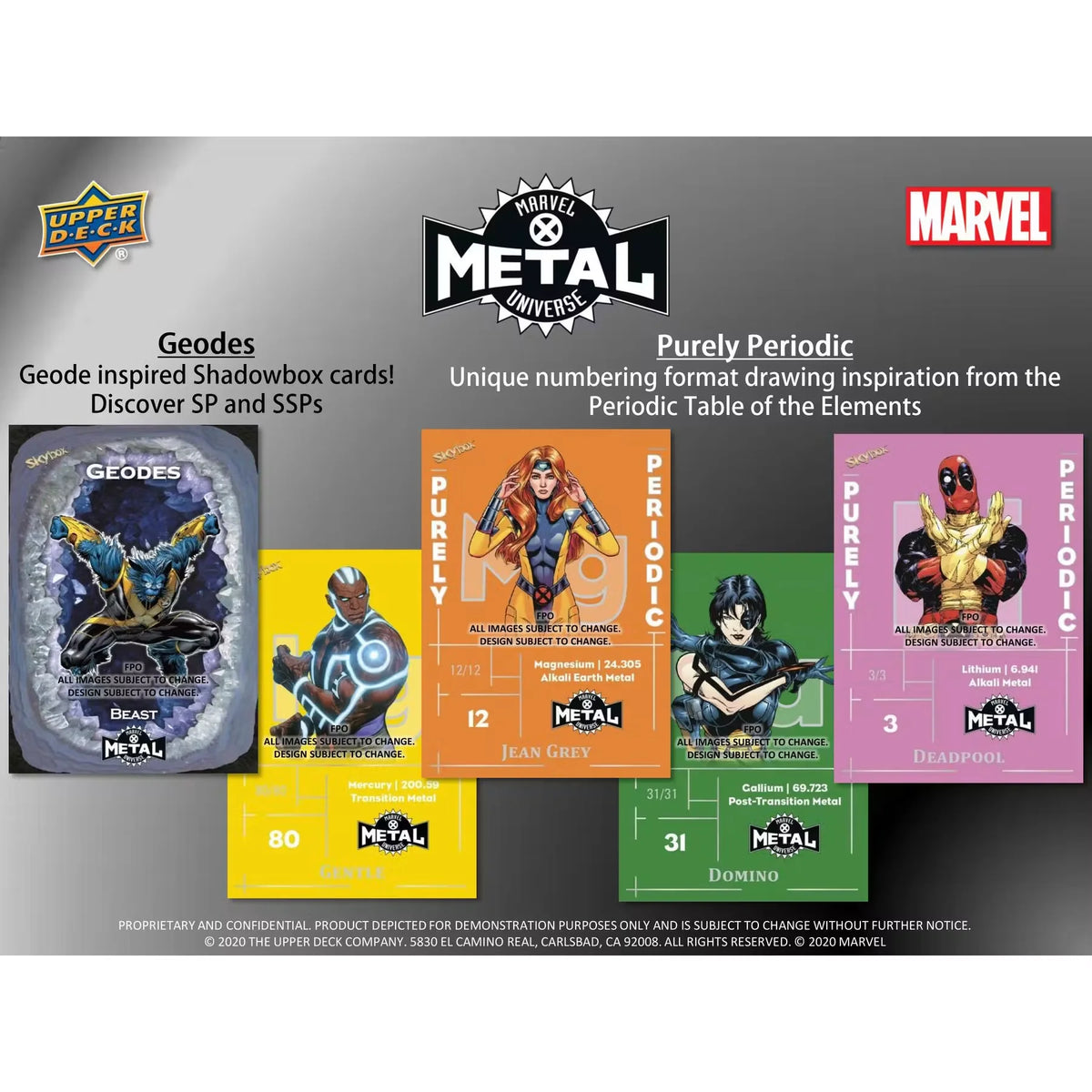 2021 Upper Deck Marvel X-Men Metal Universe Trading Cards | 12-Box Hobby Case | P6134408