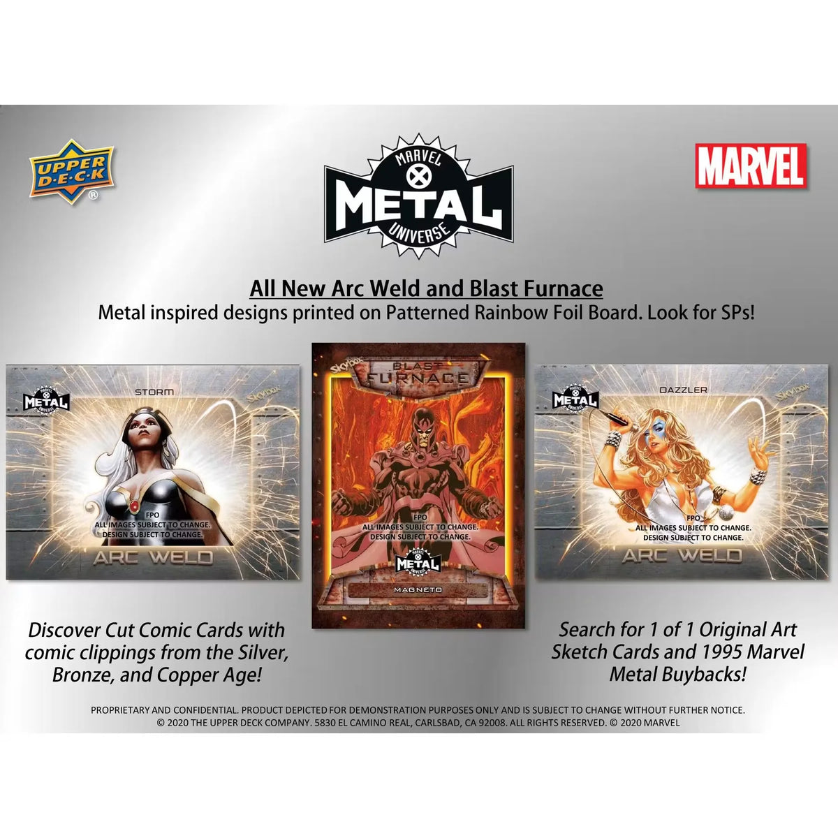 2021 Upper Deck Marvel X-Men Metal Universe Trading Cards | 12-Box Hobby Case | P6134408