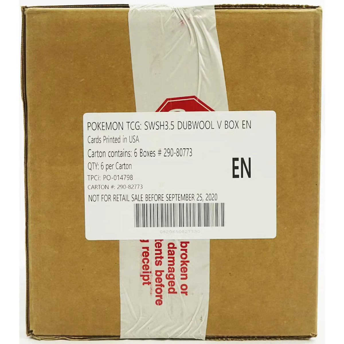 Pokemon Champion's Path Dubwool V 6-Box Case (Ships Sealed Only) - D | P6134530