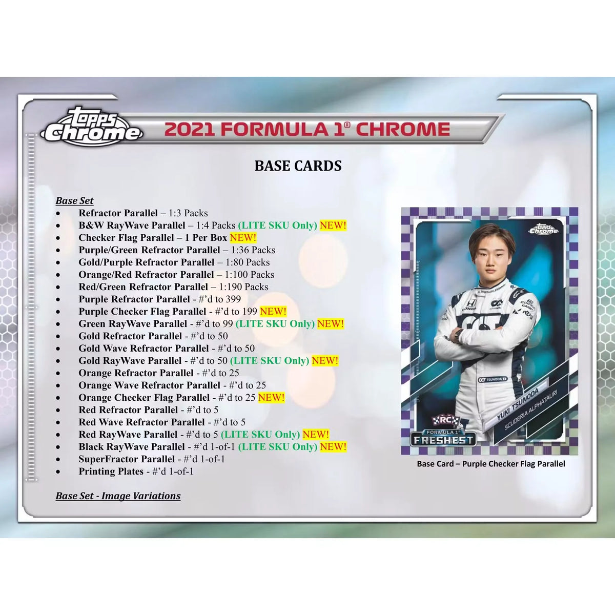 2021 Topps Chrome F1 Formula 1 Racing Hobby Lite 16-Box Case - D2 | P6135221