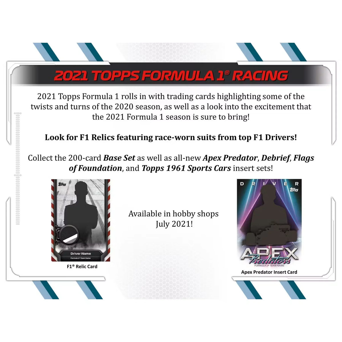 2021 Topps F1 Formula 1 Racing Hobby 12-Box Case (Ships Sealed Only) | P6135223