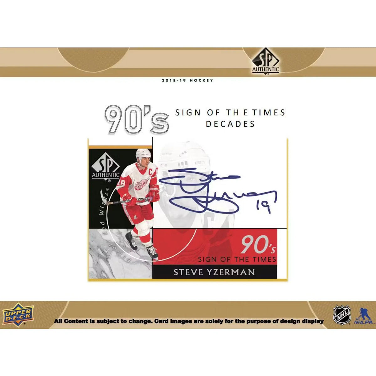 2018-19 Upper Deck SP Authentic Hockey Hobby 16-Box Case - D | P6135512