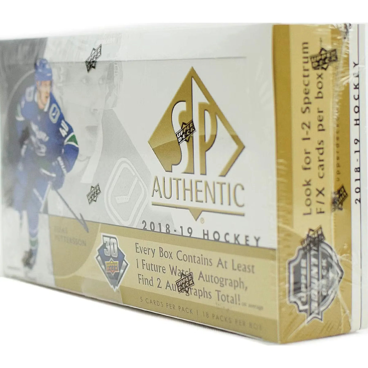 2018-19 Upper Deck SP Authentic Hockey Hobby 16-Box Case - D | P6135512