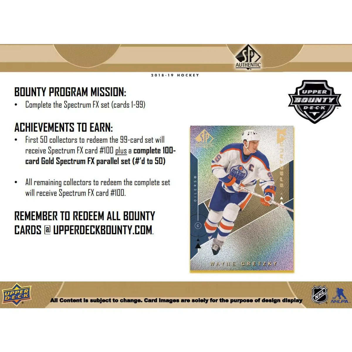2018-19 Upper Deck SP Authentic Hockey Hobby 16-Box Case - D | P6135512