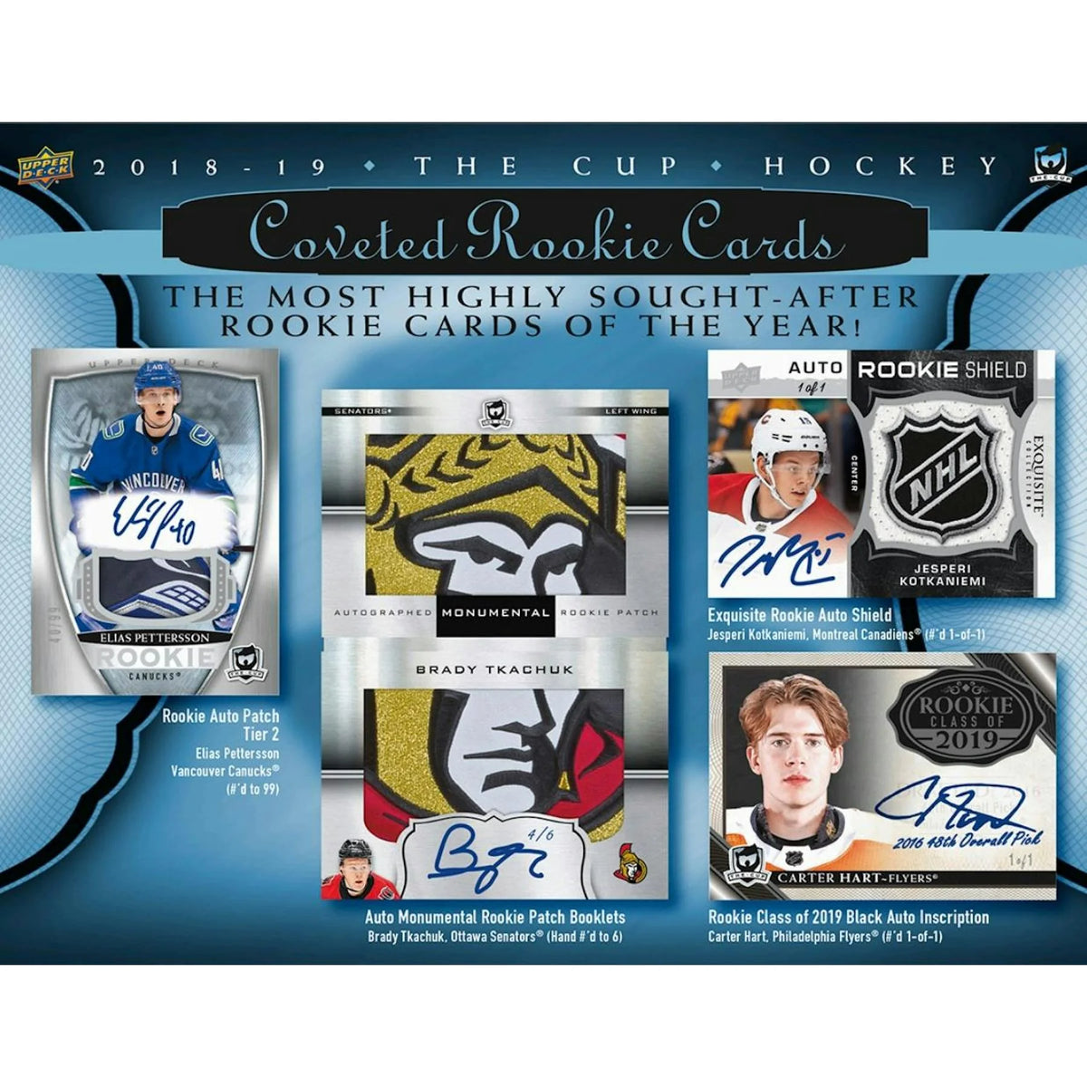2018-19 Upper Deck The Cup Hockey Hobby 6-Box Case (Ships Sealed Only) - D | P6135517