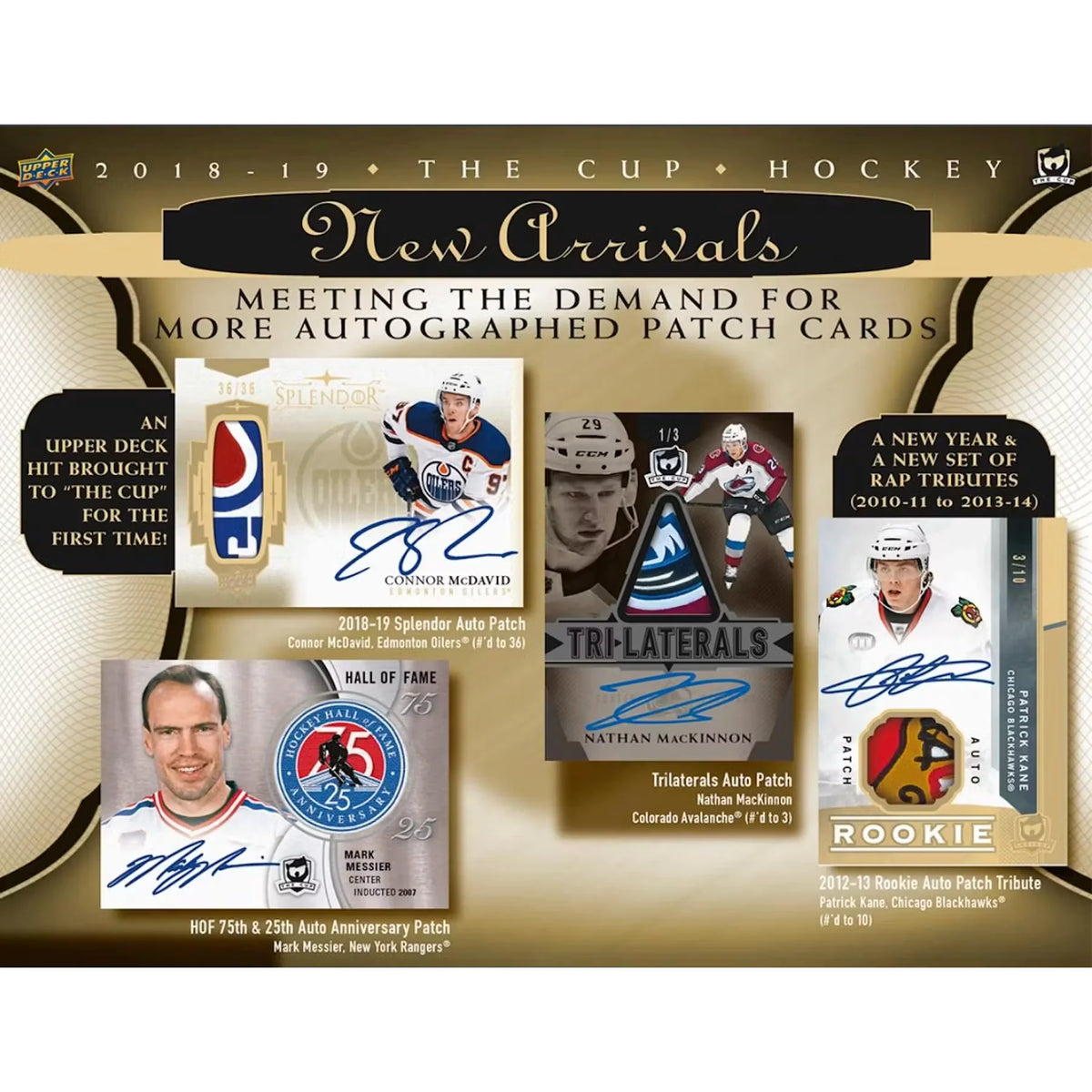 2018-19 Upper Deck The Cup Hockey Hobby 6-Box Case (Ships Sealed Only) - D | P6135517