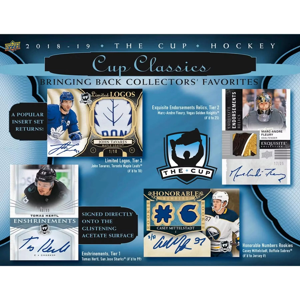 2018-19 Upper Deck The Cup Hockey Hobby 6-Box Case (Ships Sealed Only) - D | P6135517